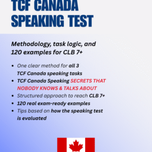 Ebook: Inside the TCF Canada Speaking Test- BESTSELLER!!